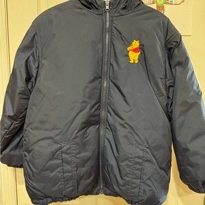 Navy Jacket with Winnie the Pooh Embroidery - Reversible
